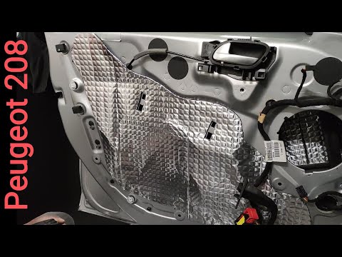 Видео: УСТАНОВКА АЛЮБУТИЛОВОЙ ШУМОИЗОЛЯЦИИ НА ДВЕРИ АВТОМОБИЛЯ PEUGEOT 208