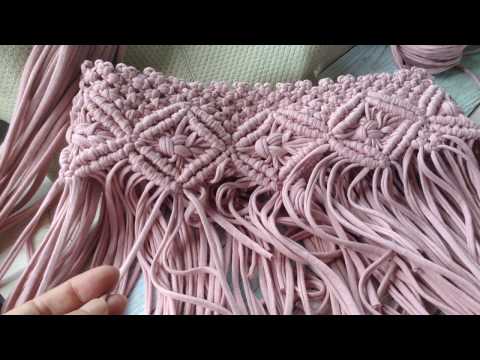 Видео: #Рукоделие #Макраме+кожа  Моя новая сумка #Макраме  Получилось у меня получится и у вас