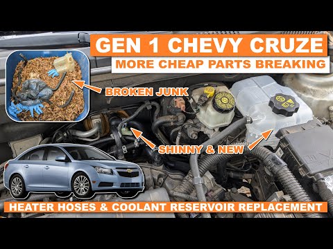 Видео: Замена шлангов отопителя и бачка охлаждающей жидкости на Chevrolet Cruze 1-го поколения — больше ...