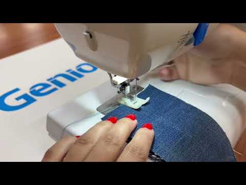 Видео: Сможет ли Genio Style 1010 прошить джинсы в несколько сложений?