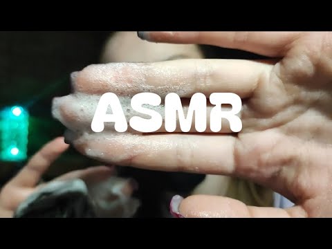 Видео: Асмр пена на микрофон/асмр очищу личико/асмр пенка/ASMR for sleep😴