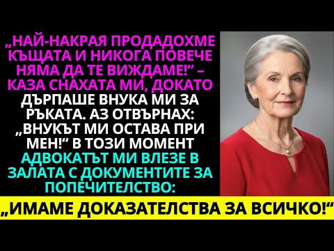 Видео: Най-после продадохме къщата и повече няма да те виждаме! – каза снаха ми, дърпайки сина ми…