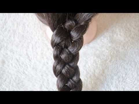 Видео: Коса из 4 прядей / 4 Strand Braid