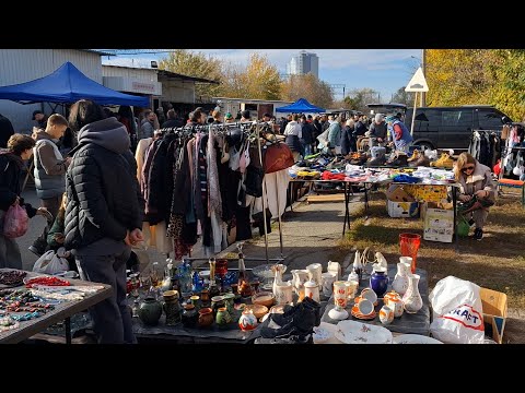 Видео: Бабье лето на барахолке.Киев на Почайной.