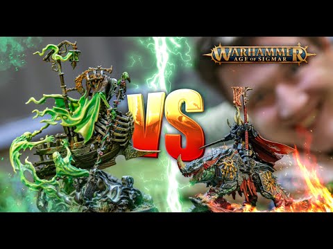 Видео: Nighthaunt VS Slave to Darkness с Данькой Фаерболом! | AoS 4th edition #warhammer #ageofsigmar