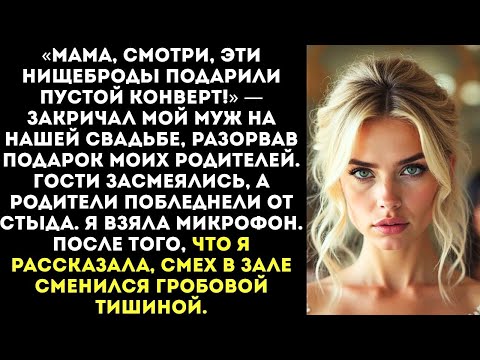 Видео: «Твои убогие родители принесли нам на свадьбу пустой конверт! Позорище!» — орал муж, разрывая его..