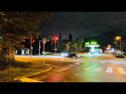 Видео: Тбилиси. Вечерний маршрут с поселка ТЭВЗ по проспекту Гурамишвили и Церетели на проспект Костава.