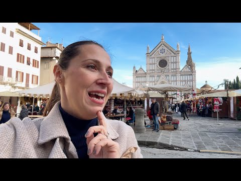 Видео: Италия. Флоренция в декабре. Атмосферная прогулка по городу и Рождественская Ярмарка на Santa Croce