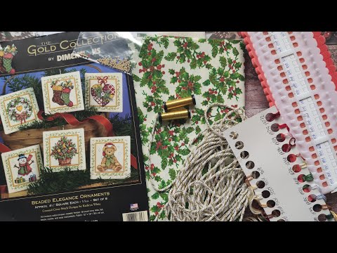 Видео: Dimensions "Beaded Elegance Ornaments". Подготовка