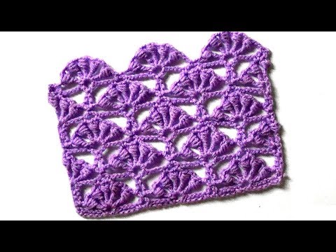 Видео: Ажурный узор Необычные веерочки