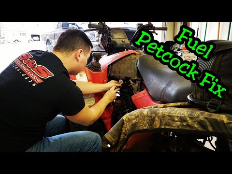 Видео: Ремонт топливного крана Suzuki | Vinson 500 Eiger 400