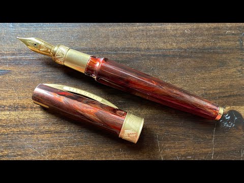 Видео: Перьевая ручка Visconti Mirage Mythos Apollo