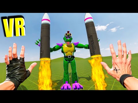 Видео: ЗАПУСКАЕМ НА РАКЕТЕ АНИМАТРОНИКОВ И НЕ ТОЛЬКО VR В БОНЕЛАБ FNAF MOD BONELAB