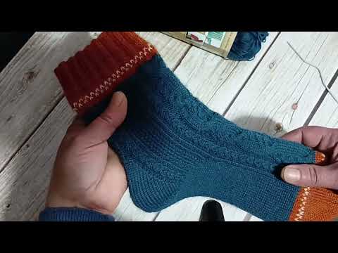 Видео: Носочки ноября в СП " Носочная Коробочка 4" с Екатериной Шурм