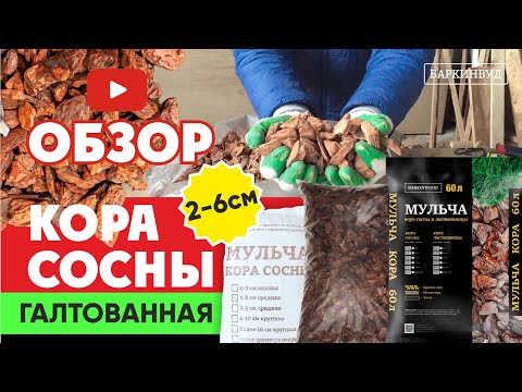 Видео: Кора сосны 2-6 см. "Галтованная" - Баркинвуд [ОБЗОР]