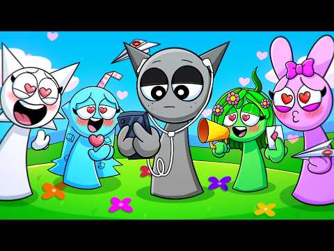 Видео: СЕРЫЙ ИГНОРИТ ВСЕХ 24 ЧАСА! Incredibox Sprunki анимации