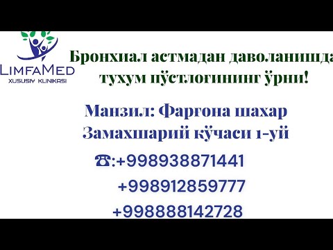 Видео: Бронхиал аста бўйича даволанишда тухум пўстлоғининг ўрни!