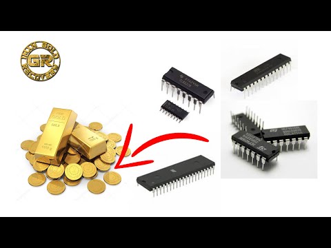 Видео: DIP Leg IC Chips Извлечение золота | Извлечение золота из микросхем | Извлечение золота