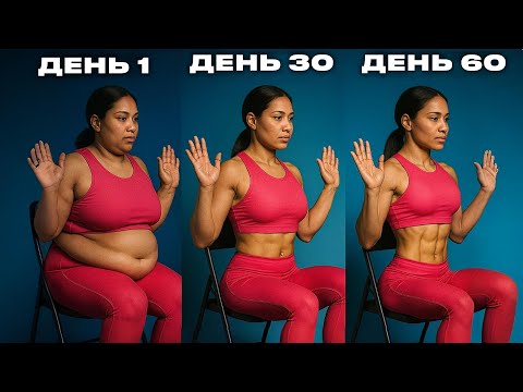 Видео: У вас ОБВИСШИЙ ЖИВОТ? Делайте эти 4 упражнения СИДЯ НА СТУЛЕ и вам живот исчезнет!