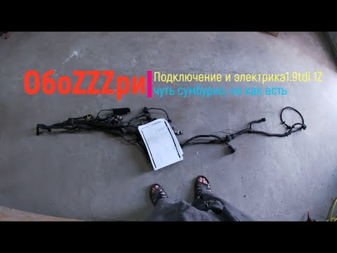 Видео: Подключение и электрика 1,9tdi 1Z