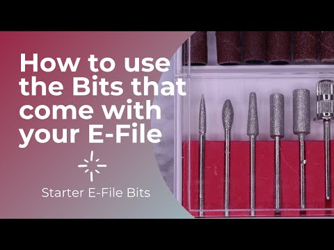 Видео: Как использовать насадки, входящие в комплект вашего набора E-File (фрезы для ногтей) | Стартовые...