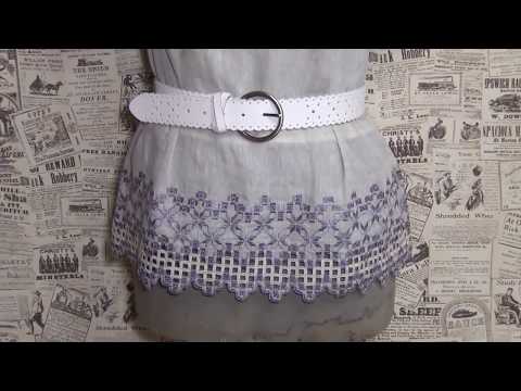 Видео: Как вышивать ришелье-хардангер на машинке