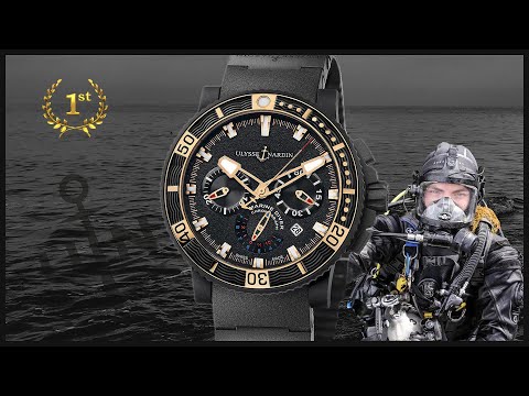 Видео: Продажа мужских часов Ulysse Nardin  Diver Black Sea 353-90 оригинал в часовом ломбарде Киева!