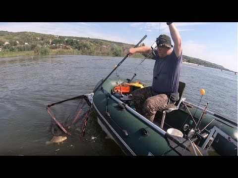 Видео: Рыбалка с лодки. Река Дон. Ст. Раздорская.