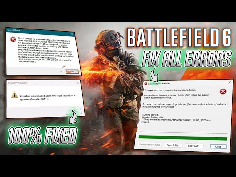 Видео: Как исправить ошибки Battlefield 6 — сбои, нехватка видеопамяти и черный экран