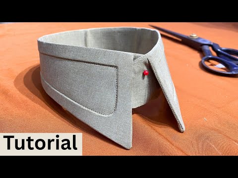 Видео: Как сшить идеальный воротник рубашки пошагово, простое руководство