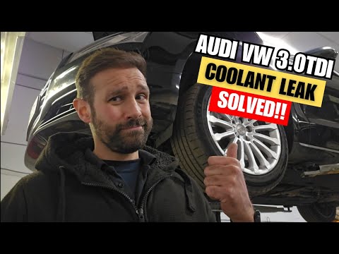 Видео: !! РЕШЕНО !! Audi VW 3.0TDI Течь охлаждающей жидкости в нижней части двигателя 2011-2015