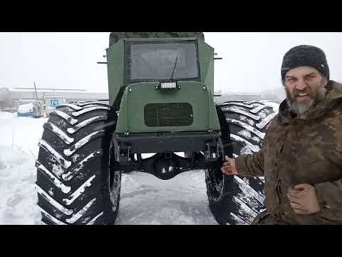 Видео: Обзор вездеход Соломономобиль М4 на шинах низкого давления  Арктиктранс 1700х750.