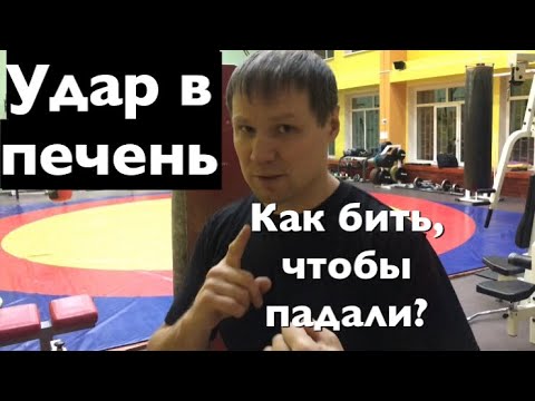 Видео: Удар в печень. Как бить, чтобы падали?