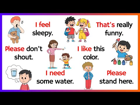 Видео: Говорите по-английски с детьми | Разговорный английский для детей | Повседневные английские предл...