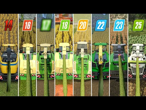 Видео: Fs14 против Fs16 против Fs18 против Fs20 против Fs22 против Fs23 против Fs25 | Кормоуборочные ком...