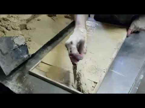 Видео: Производство декоративного камня из бетона /Production of manufactured stone from concrete