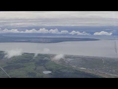 Видео: Полет сквозь облака и красивая посадка в Анкоридже. Ан-225 МРИЯ. Видео из кабины экипажа