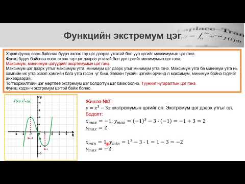 Видео: Функцийн өсөх ба буурах завсар (2-р хэсэг)