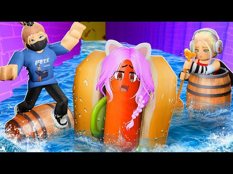 Видео: ДОЙДИ ДО ФИНИША НА БОЧКЕ! Roblox Ride a Barrel Down a Waterfall Obby