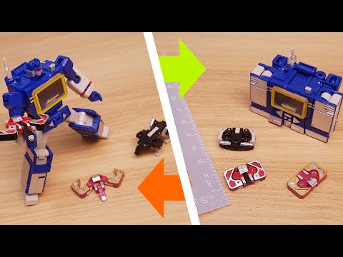 Видео: Pockettoys Pt04 SoundWave Mini Pocket War G1 Игрушка-фигурка