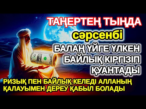 Видео: сәрсенбі Балаң миллиондап ақша тауып ата анасын қатты қуантады,шыққан бүкіл тілегің орындалады