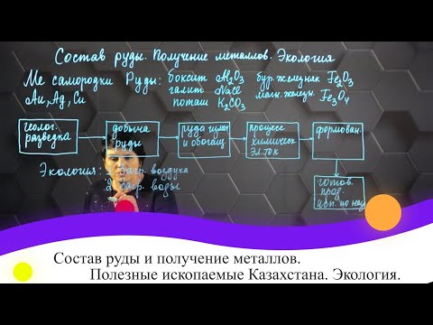 Видео: Состав руды и получение металлов. Полезные ископаемые Казахстана. Экология. 7 класс.