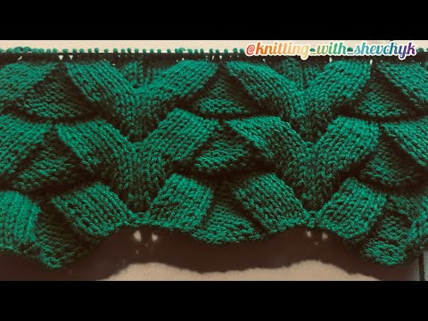 Видео: Красивый и очень простой узор спицами
