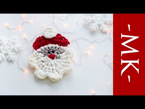 Видео: ДЕД МОРОЗ КРЮЧКОМ  ИЗ ТРИКОТАЖНОЙ ПРЯЖИ | новогодний декор крючком