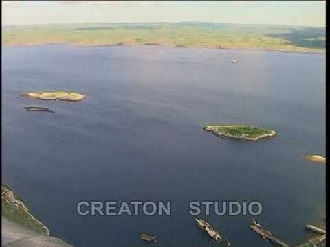 Видео: Кольский залив - вид сверху - хроника 2009года.