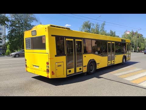 Видео: Саранск, автобус 1,МАЗ-103.485 гос/н"К 735 ОР 13" (13.06.2022)