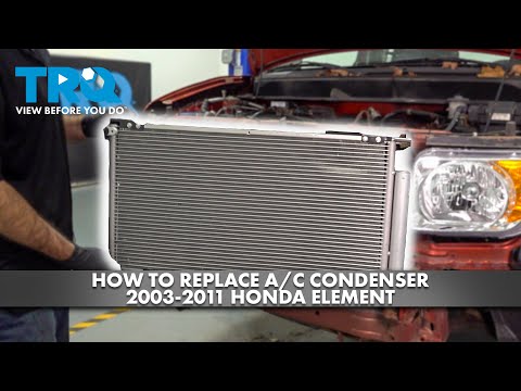 Видео: Как заменить конденсатор кондиционера Honda Element 2003-2011