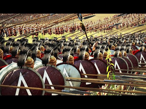 Видео: СПАРТАНЦЫ ГОТОВЫ К СМЕРТИ!? Македония VS Спарта - 20 000 Юнитов - Cinematic Battle