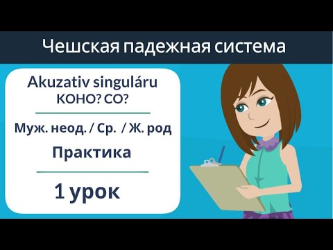 Видео: Akuzativ singuláru - KOHO? CO? | Чешские падежи | Упражнение