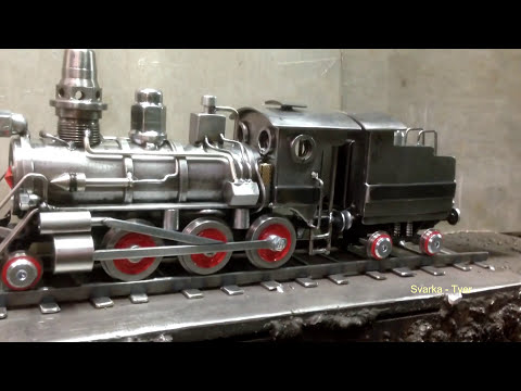 Видео: Паровоз из металла, сделай сам.